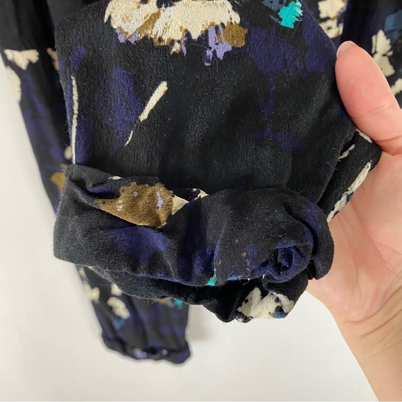Wilfred (Aritzia) Marais Crepe Watercolour Floral Print Trouser - Picture 9 of 13